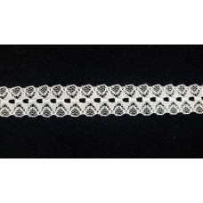 .675 Inch Flat Insert Lace, White (570 YARDS - FULL SPOOL) MADE IN USA
